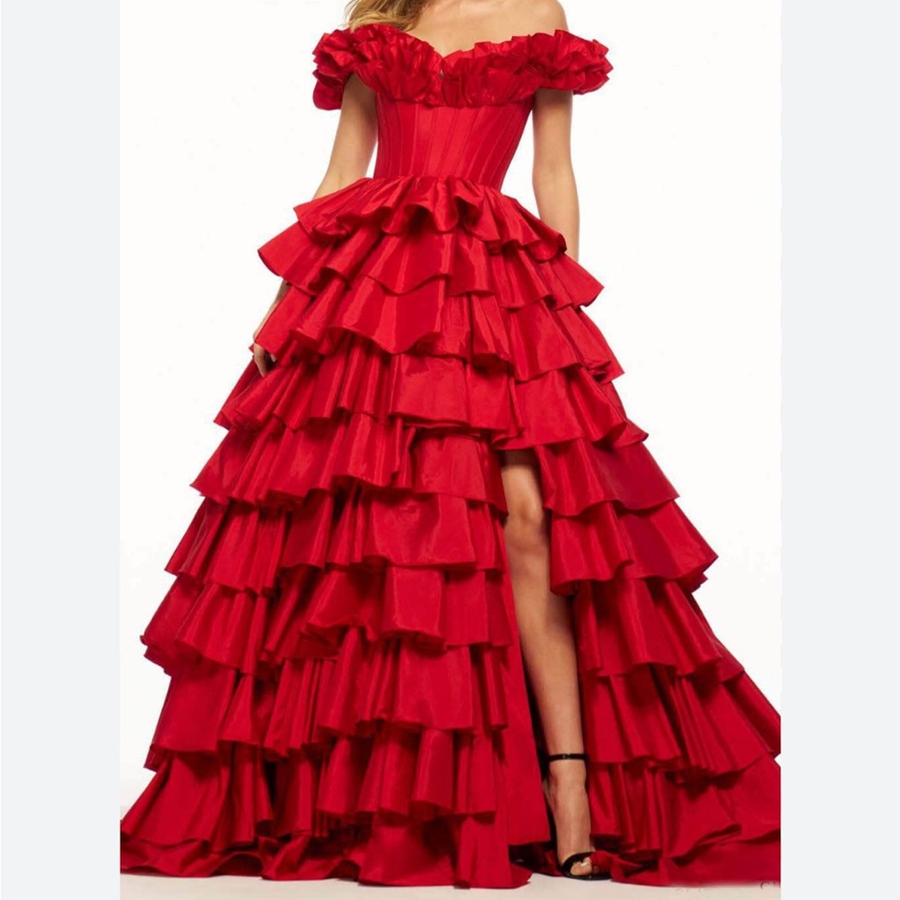 Sherri Hill 56039 Red size two worn once